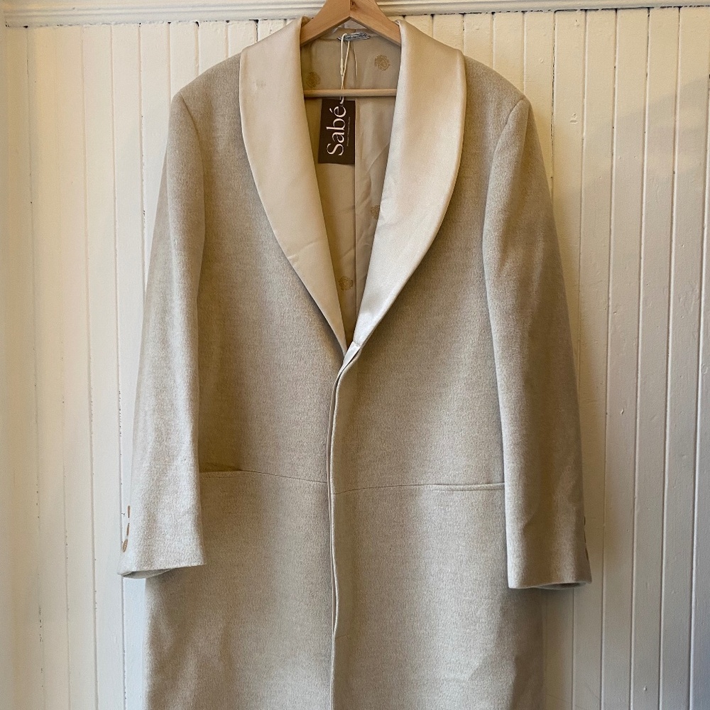 Gianni Versace Silk and Wool Coat